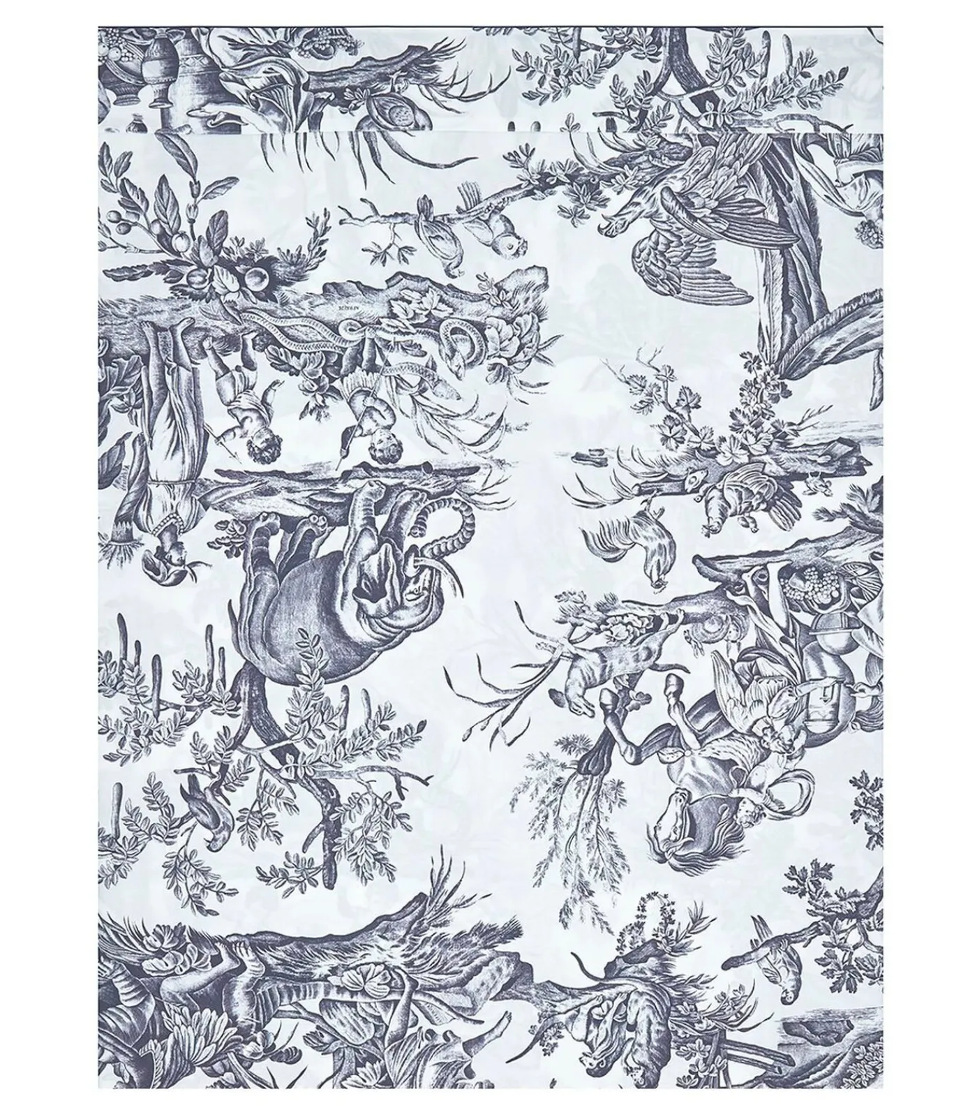 Online Bovenlaken | 4 Continents - Blanc/Bleu Lakens