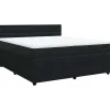New Boxspring met matras fluweel zwart 200x200 cm Bedden