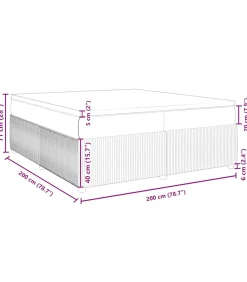Clearance Boxspring met matras fluweel zwart 200x200 cm Bedden