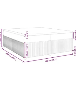 Online Boxspring met matras fluweel donkergrijs 200x200 cm Bedden