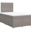 Outlet Boxspring met matras stof taupe 120x190 cm Bedden