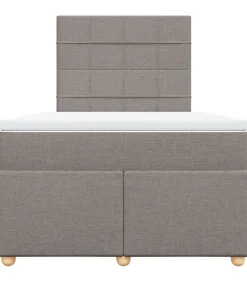 Outlet Boxspring met matras stof taupe 120x190 cm Bedden