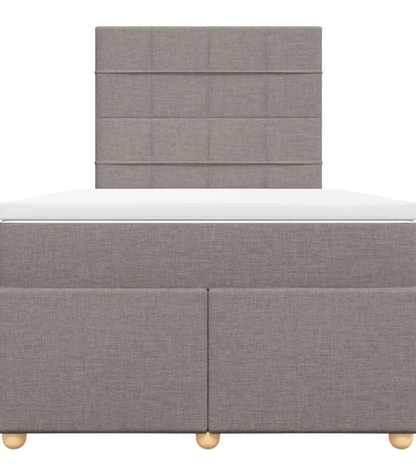 Outlet Boxspring met matras stof taupe 120x190 cm Bedden