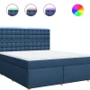 Online Boxspring met matras stof blauw 180x200 cm Bedden