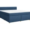Outlet Boxspring met matras stof blauw 180x200 cm Bedden