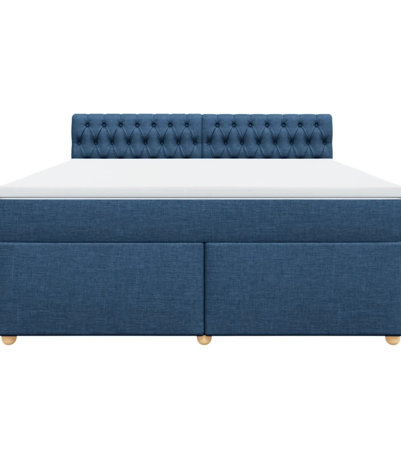 Outlet Boxspring met matras stof blauw 180x200 cm Bedden