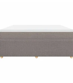 Outlet Boxspring met matras stof taupe 180x200 cm Bedden