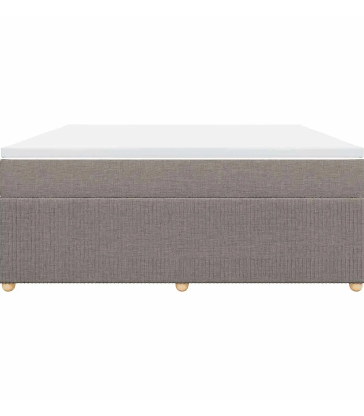 Outlet Boxspring met matras stof taupe 180x200 cm Bedden