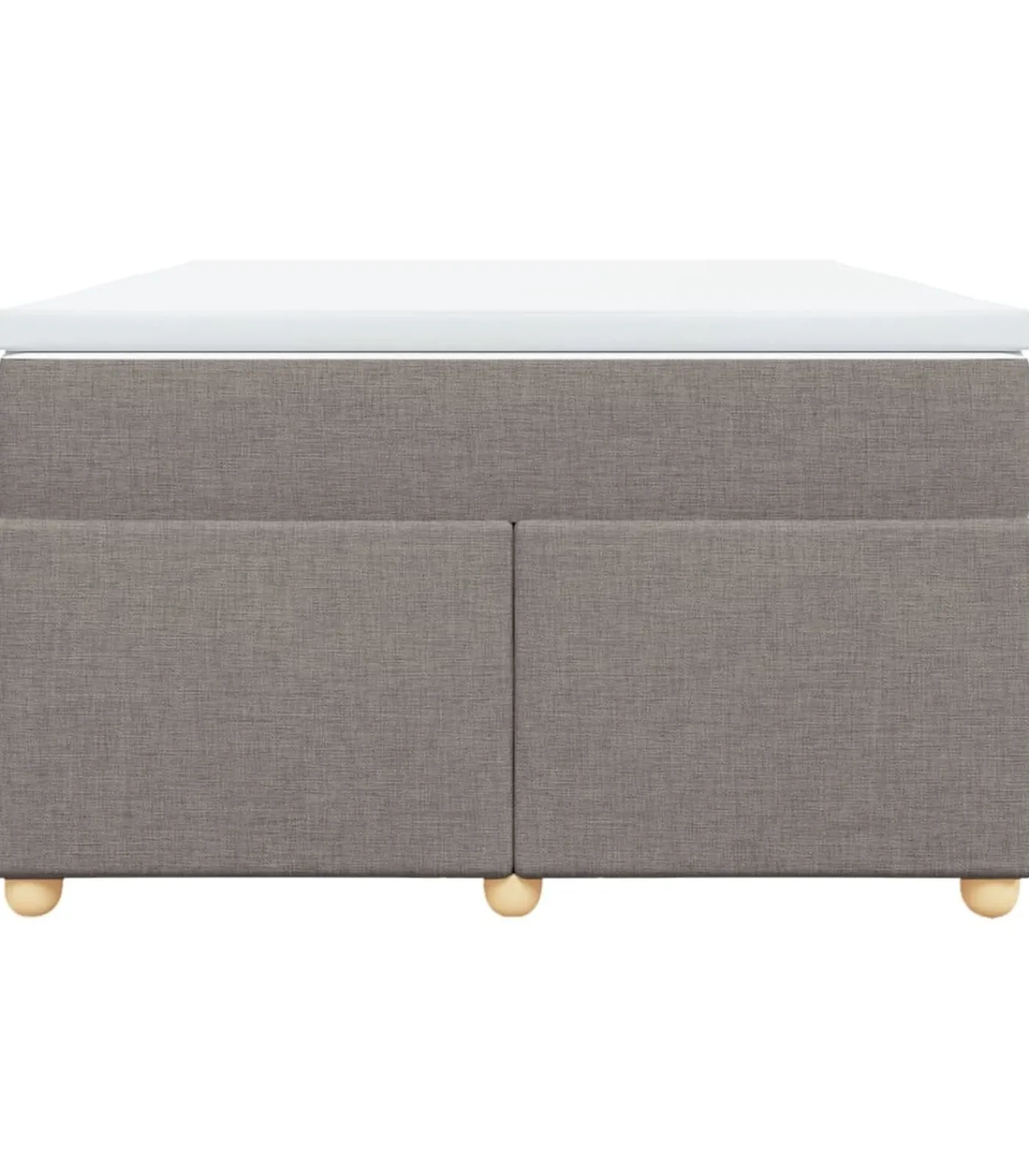 Discount Boxspring met matras stof taupe 120x190 cm Bedden