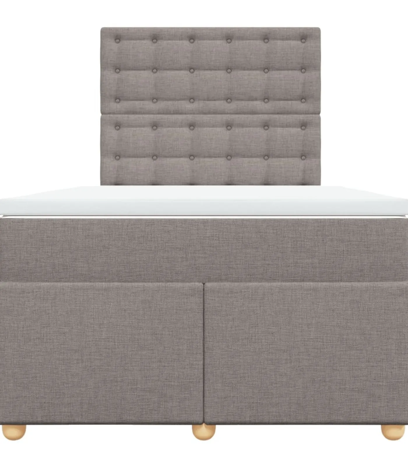 Clearance Boxspring met matras stof taupe 120x190 cm Bedden
