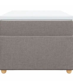 Boxspring met matras stof taupe 100x200 cm Bedden