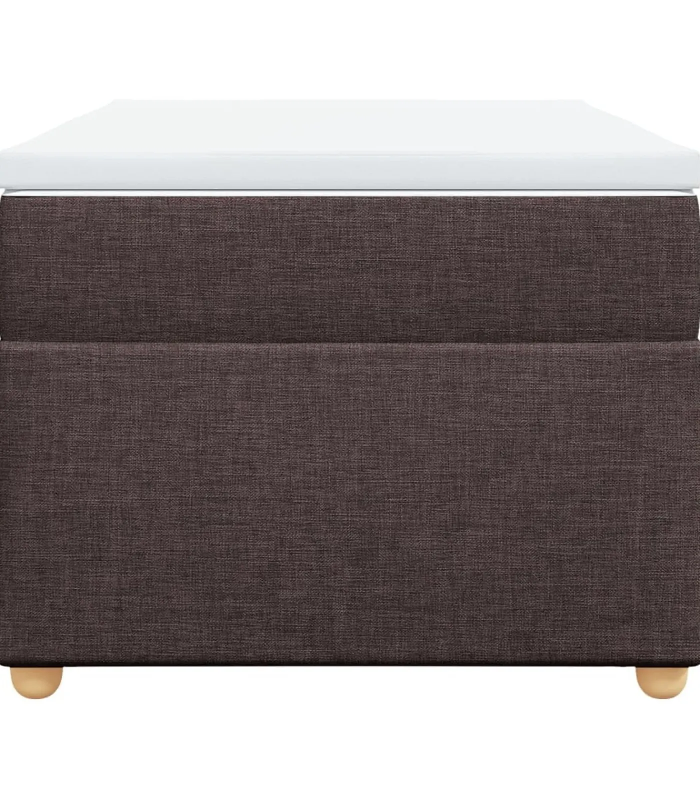 Online Boxspring met matras stof donkerbruin 90x200 cm Bedden