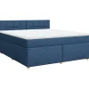 Online Boxspring met matras stof blauw 180x200 cm Bedden