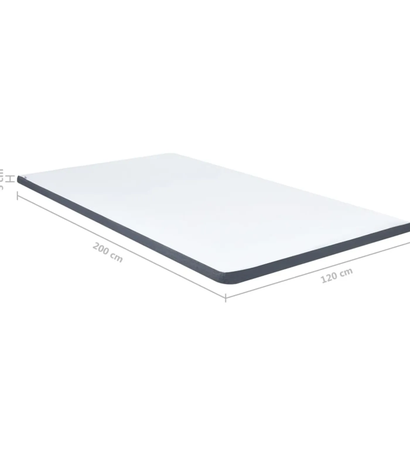 Hot Boxspringtopmatras 200x120x5 cm medium zacht Matrasbeschermer