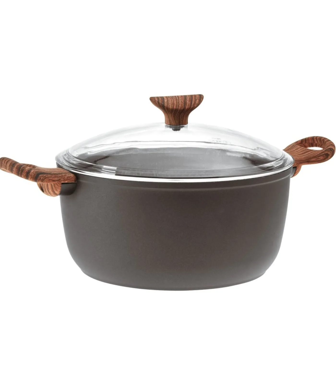 Braadpan Rock 'n' Rose - Zwart - ø 24 cm / 4.5 liter - standaard anti-aanbaklaag Potten & Pannen