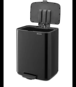 Sale Bo Pedaalemmer, 12 liter, stil sluitend, kunststof binnenemmer - Matt Manden En Bakken