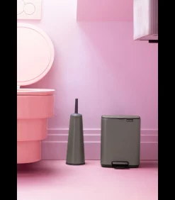 New Bo Pedaalemmer, 7 liter, stil sluitend, kunststof binnenemmer - Platinum Manden En Bakken