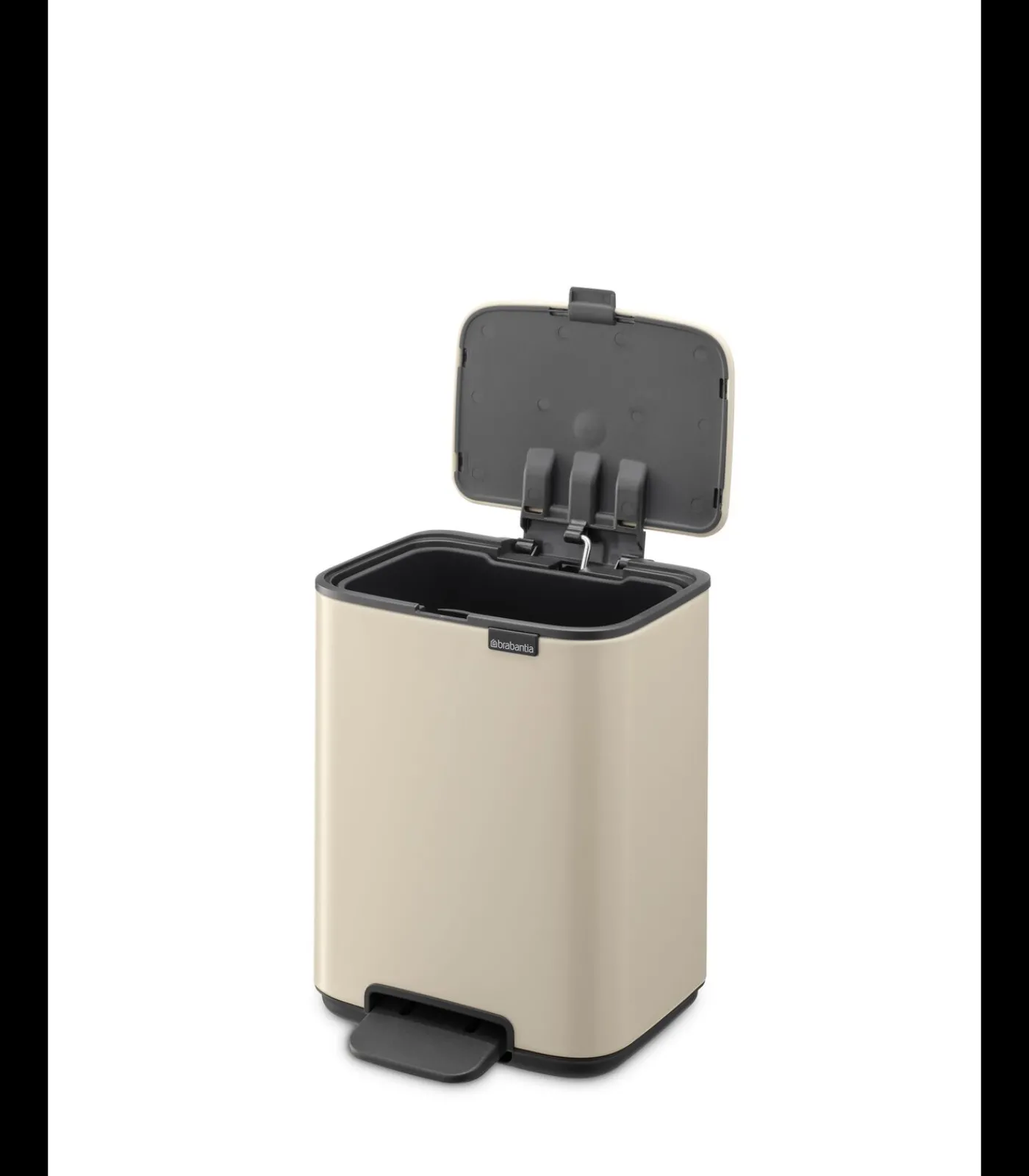 Outlet Bo Pedaalemmer, 4 liter, stil sluitend, kunststof binnenemmer - Soft Beige Manden En Bakken