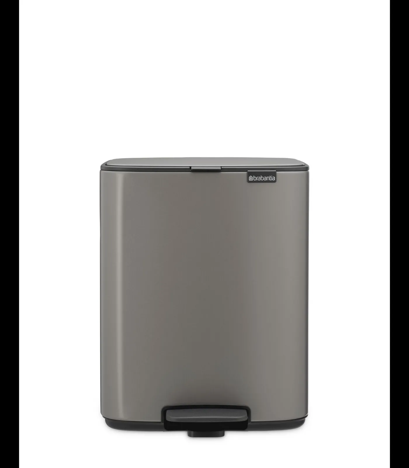 Hot Bo Pedaalemmer, 12 liter, stil sluitend, kunststof binnenemmer - Platinum Manden En Bakken