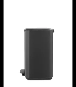 Discount Bo Pedaalemmer, 12 liter, stil sluitend, kunststof binnenemmer - Mineral Infinite Grey Manden En Bakken