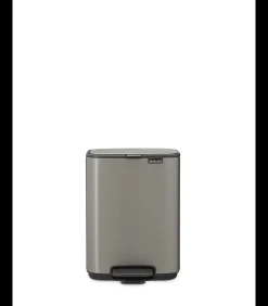 Online Bo Pedaalemmer, 4 liter, stil sluitend, kunststof binnenemmer - Platinum Manden En Bakken