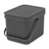 Sort & Go afvalemmer, 6 liter - Grey Manden En Bakken