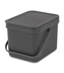 Sort & Go afvalemmer, 6 liter - Grey Manden En Bakken
