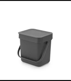 Clearance Sort & Go afvalemmer, 3 liter - Grey Manden En Bakken