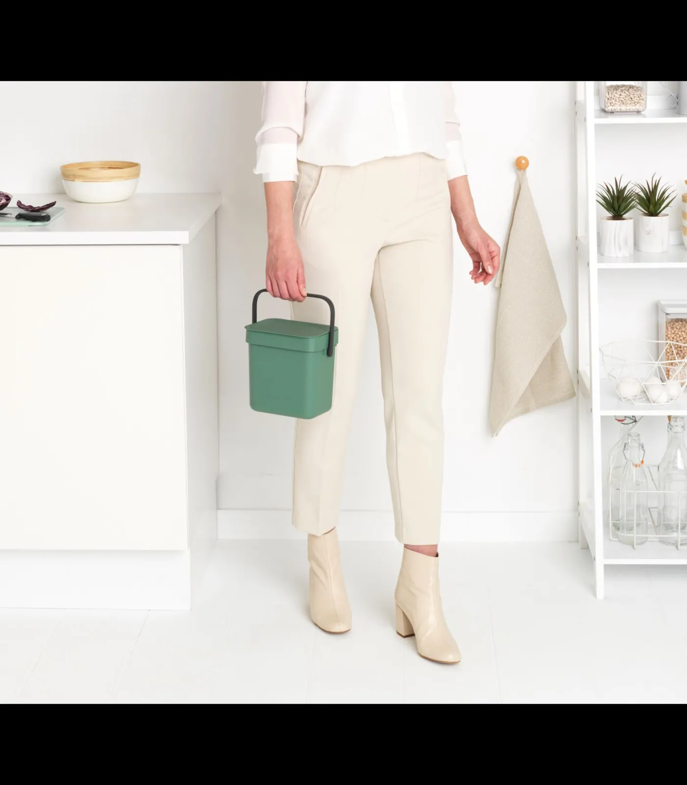 New Sort & Go afvalemmer, 3 liter - Fir Green Manden En Bakken