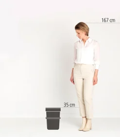 Sort & Go afvalemmer, 12 liter - Fir Green Manden En Bakken