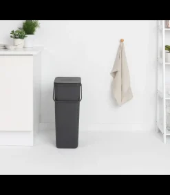 Sort & Go afvalemmer, 40 liter - Grey Manden En Bakken