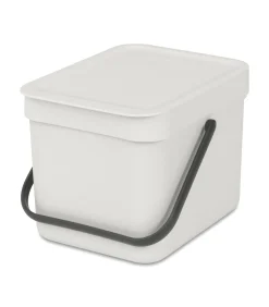 Discount Sort & Go afvalemmer, 6 liter - Light Grey Manden En Bakken