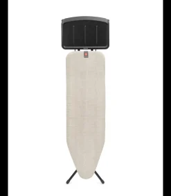 Clearance Strijkplank B, 124x38 cm, solide stoomunithouder - Denim Grey Wassen & Strijken