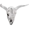 Bullschedel Zilver 49 x 10 x 36 cm Aluminium Decoratie