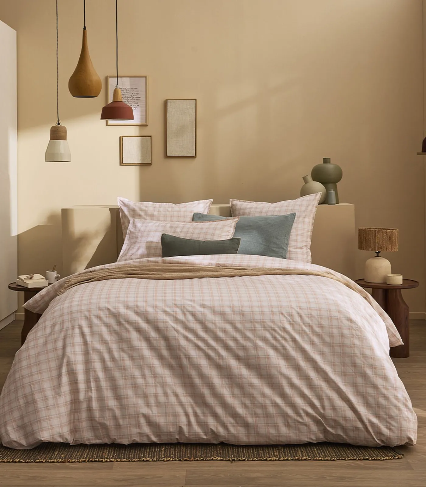 Sale Cadence - Effen kussensloop in katoen perkal Kussenslopen