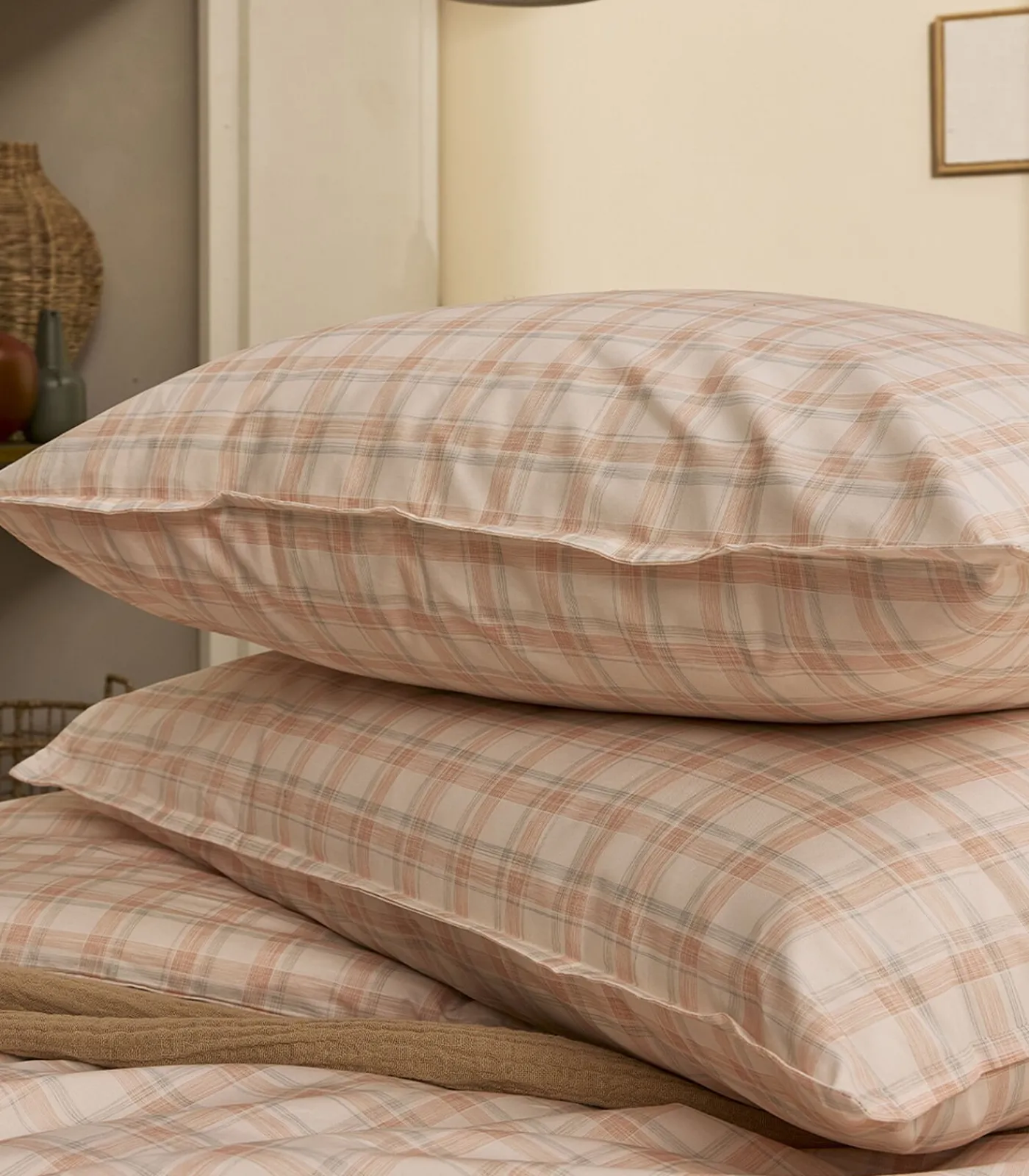 Sale Cadence - Effen kussensloop in katoen perkal Kussenslopen