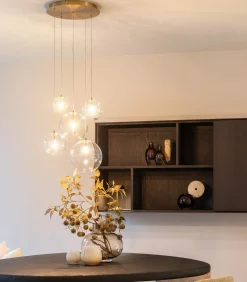 Outlet Camau 5 - Hanglamp - Antique Brass Hanglampen