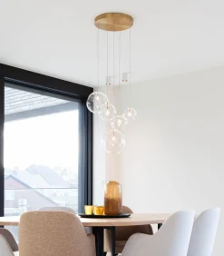 Outlet Camau 5 - Hanglamp - Antique Brass Hanglampen