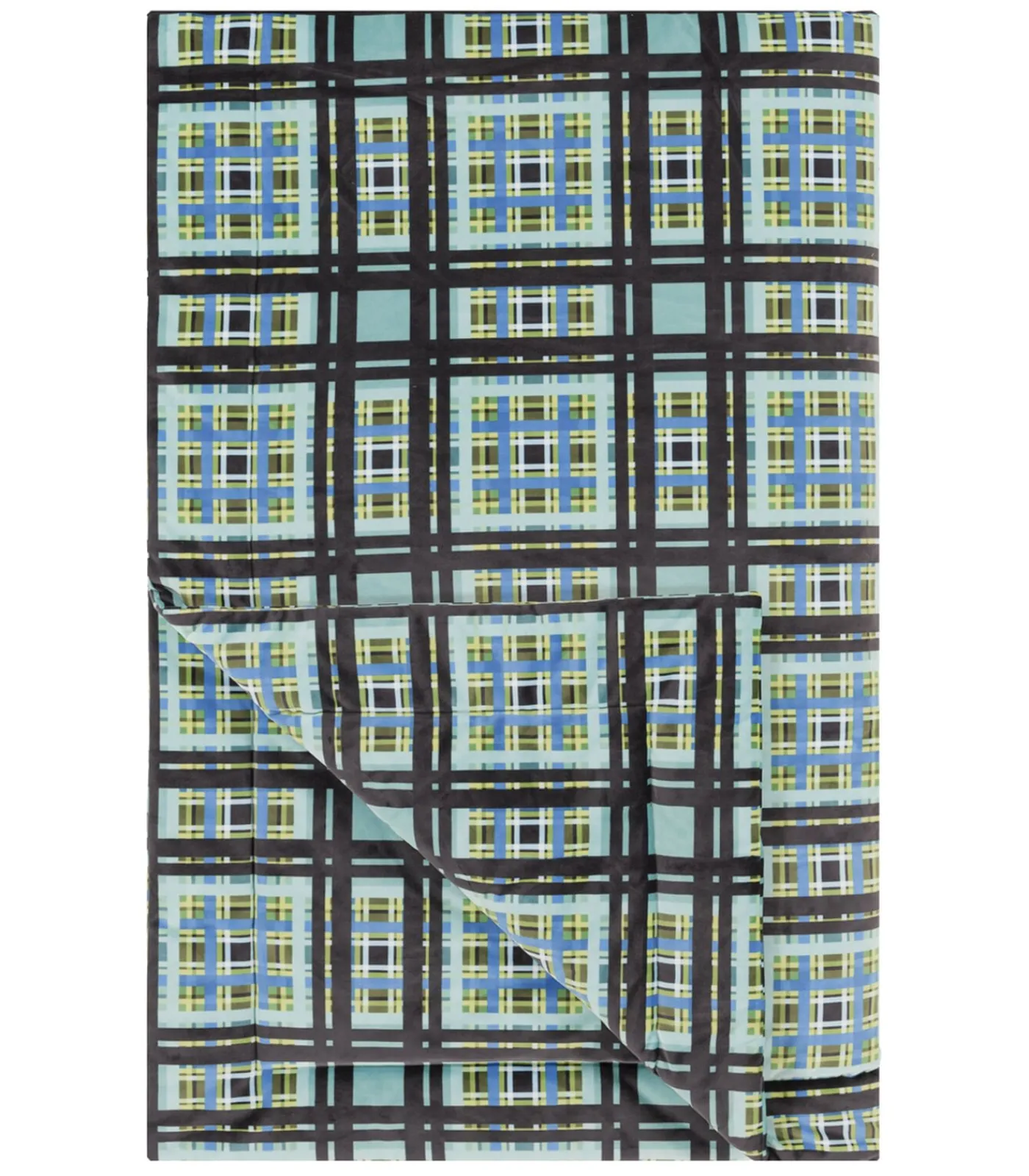 Online Chennai Azure - Gewatteerde deken met print Bedspreien