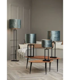 Discount Cilinder Lampenkap Gemstone - Antraciet - Ø30x21cm Lampenkappen