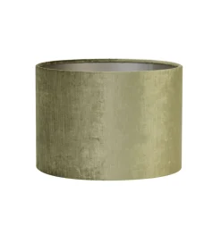 Outlet Cilinder Lampenkap Gemstone - Olijfgroen - Ø30x21cm Lampenkappen
