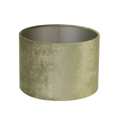 Outlet Cilinder Lampenkap Gemstone - Olijfgroen - Ø30x21cm Lampenkappen