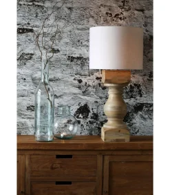 New Cilinder Lampenkap Livigno - Eiwit - Ø30x21cm Lampenkappen