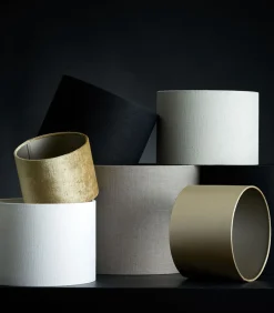 Outlet Cilinder Lampenkap Livigno - Eiwit - Ø35x30cm Lampenkappen