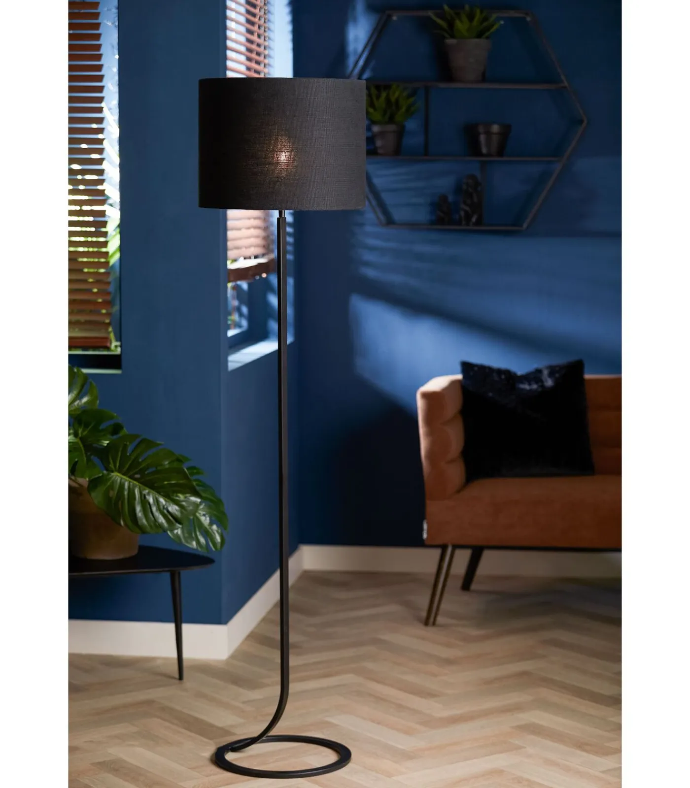 Cilinder lampenkap Livigno - Zwart - Ø40x30cm Lampenkappen