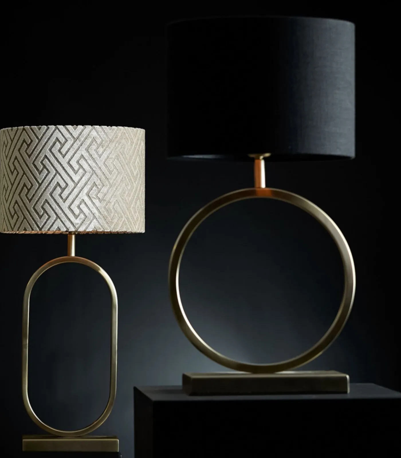 Cilinder lampenkap Livigno - Zwart - Ø40x30cm Lampenkappen