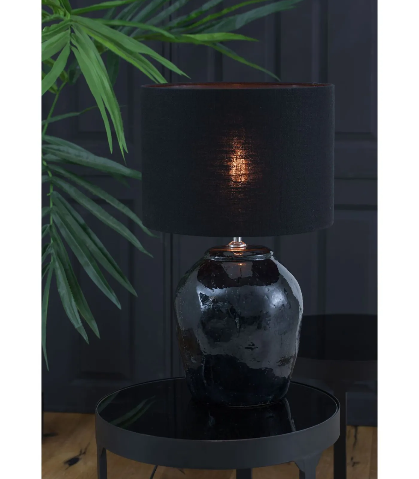 Cilinder lampenkap Livigno - Zwart - Ø40x30cm Lampenkappen