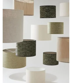 Outlet Cilinder lampenkap Livigno - Bruin - Ø50x38cm Lampenkappen