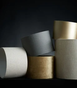 Outlet Cilinder lampenkap Livigno - Bruin - Ø50x38cm Lampenkappen