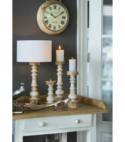 Best Cilinder Lampenkap Polycotton - Wit - Ø30x21cm Lampenkappen